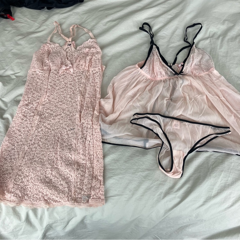 Victoria's Secret Set of 2 pink Lingerie size m